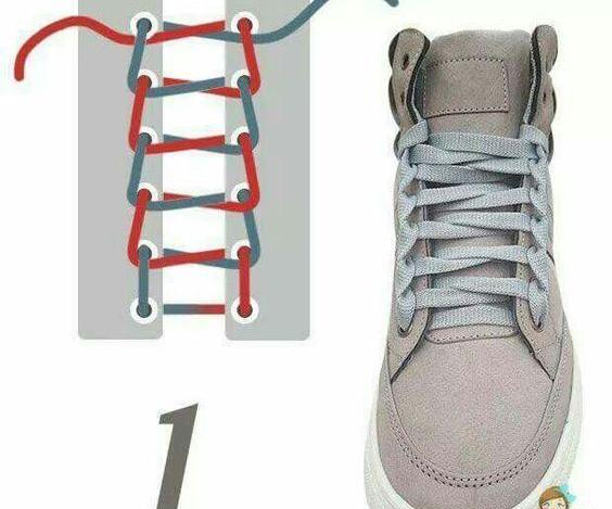 عکس مدل های بستن بند کفش