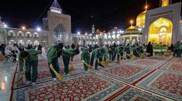 عکس فرش حرم امام رضا