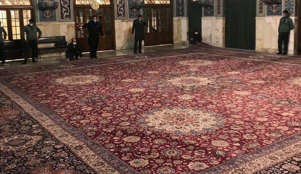 عکس فرش حرم امام رضا