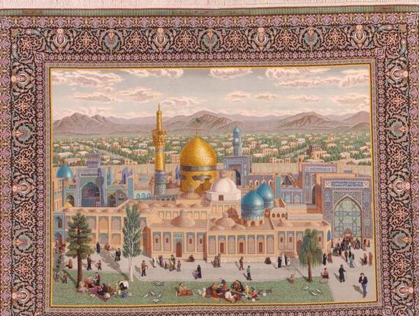 عکس فرش حرم امام رضا