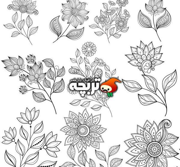 عکس دانلود وکتور گل
