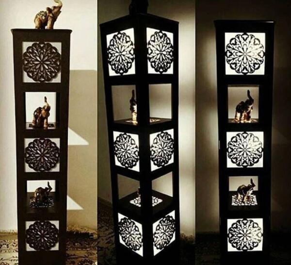 عکس آباژور ایستاده چوبی