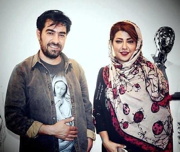 عکس شهاب حسینی با زن بی حجاب