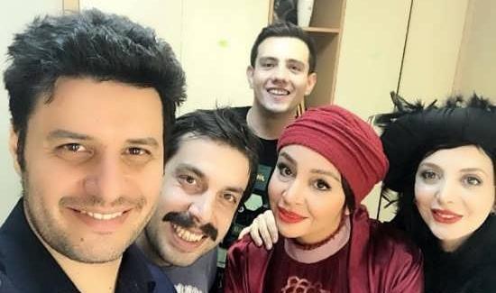 عکس عروسی جواد عزتی وهمسرش