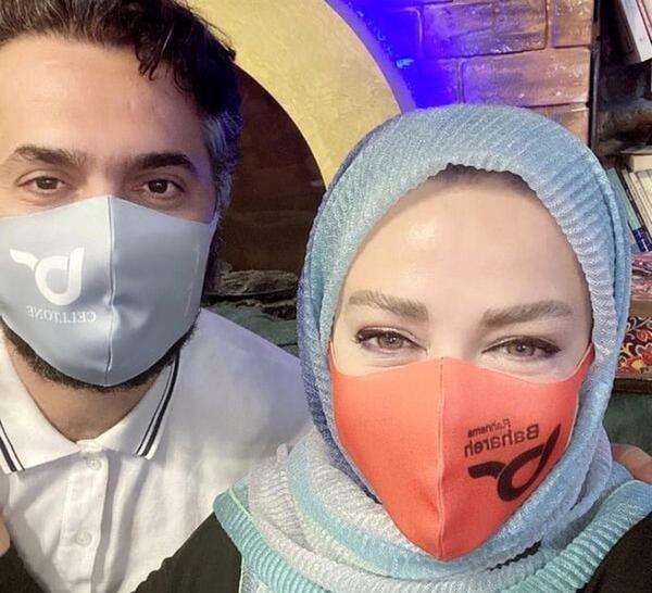 عکس بهاره رهنما با ماسک