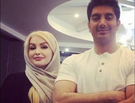 عکس فرزاد فرزین همراه با همسرش