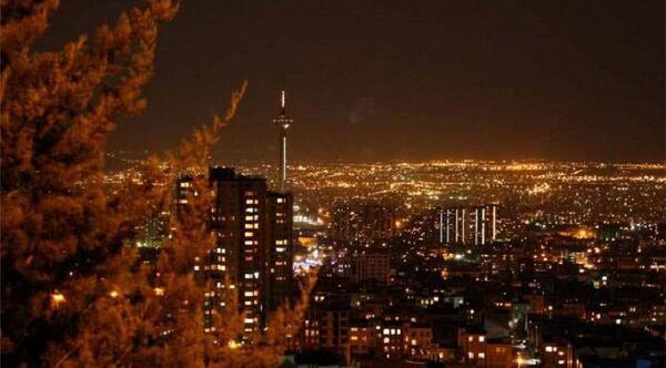 عکس شهر تهران در شب