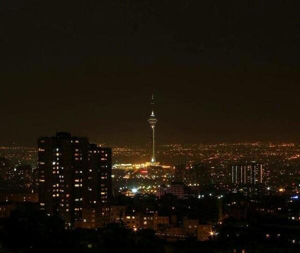 عکس شهر تهران در شب