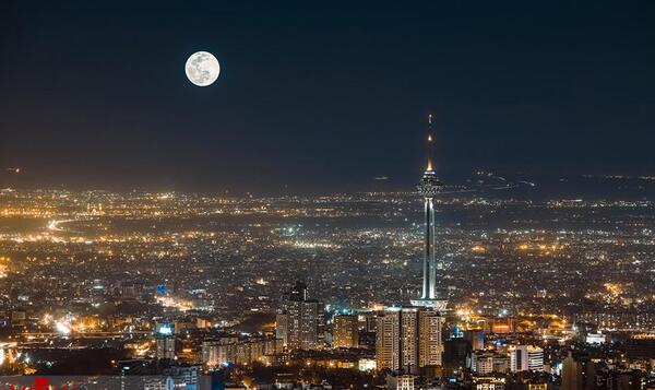 عکس شهر تهران در شب