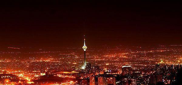 عکس شهر تهران در شب
