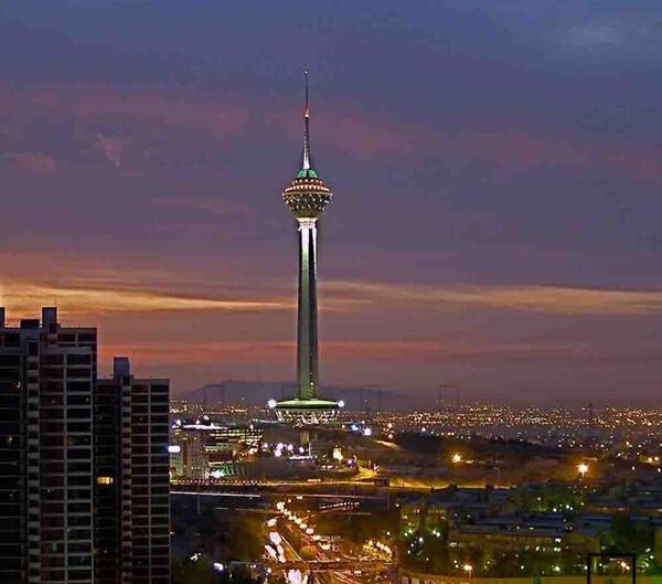 عکس شهر تهران در شب