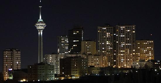 عکس شهر تهران در شب