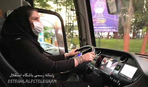 عکس پشت فرمان اتوبوس