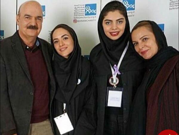 عکس همسر و دختر ایرج طهماسب