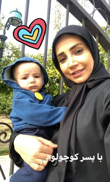 عکس فرزند شبنم قلی خانی