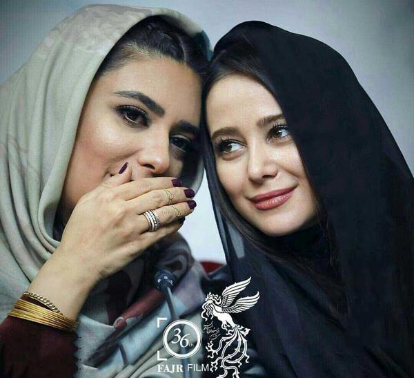 عکس الناز حبیبی در کنار بازیگران