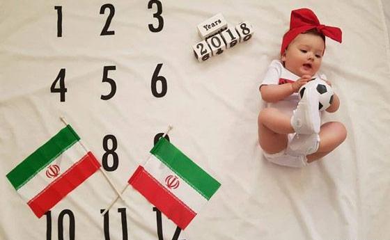 عکس ماهگرد نوزاد پسر شش ماهه