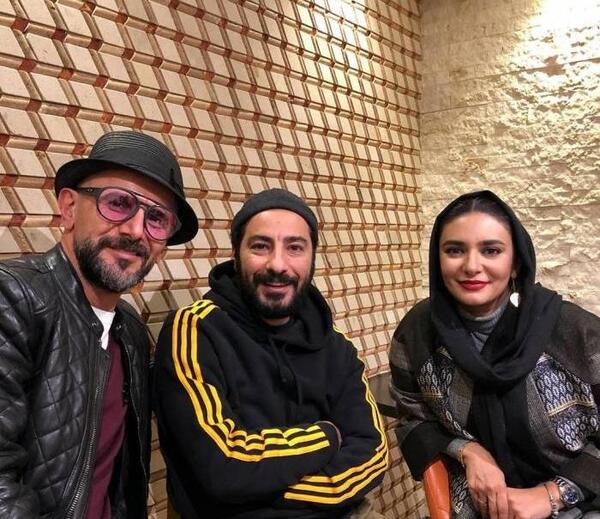 عکس لیندا کیانی با بهرام افشاری