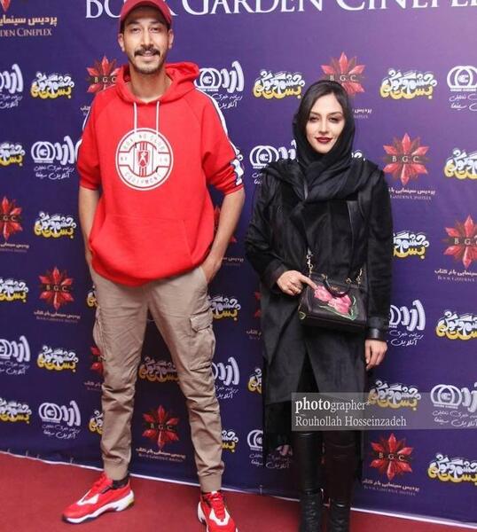 عکس لیندا کیانی با بهرام افشاری