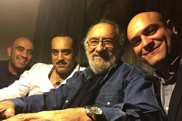 عکس داريوش ارجمند و همسر وفرزندانش