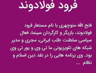 عکس فرود فولادوند