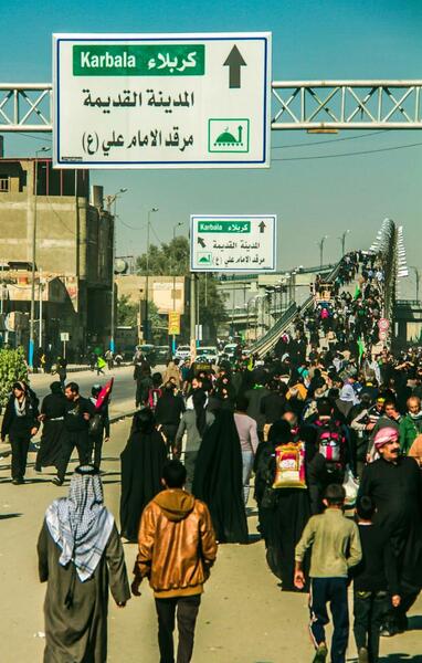 عکس پیاده روی نجف تا کربلا