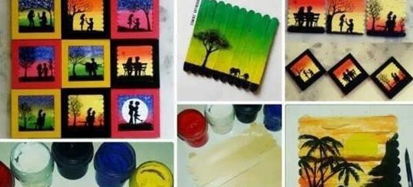 عکس ایده برای نقاشی روی چوب