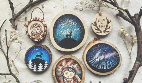 عکس ایده برای نقاشی روی چوب