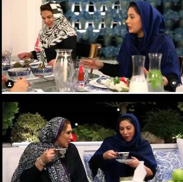 عکس منزل فریبا نادری در شام ایرانی