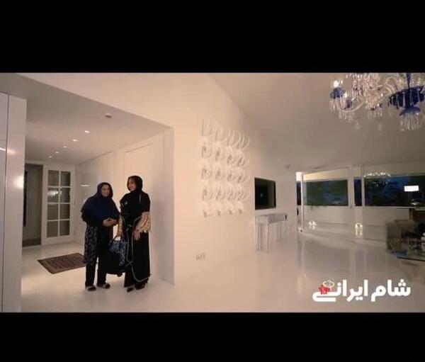 عکس منزل فریبا نادری در شام ایرانی