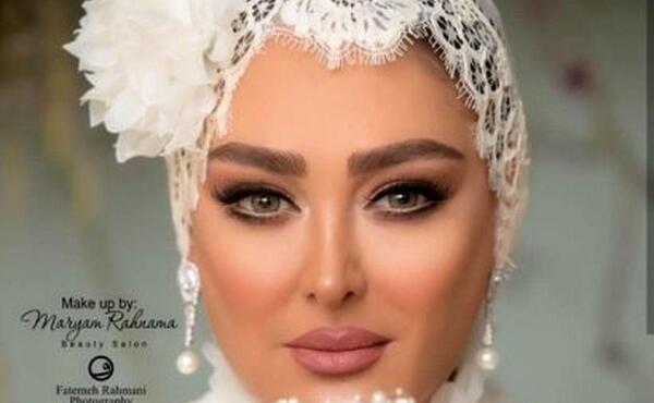 عکس الهام حمیدی با لباس عروس