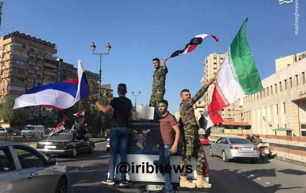 عکس پرچم روسیه و ایران