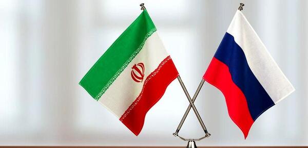 عکس پرچم روسیه و ایران