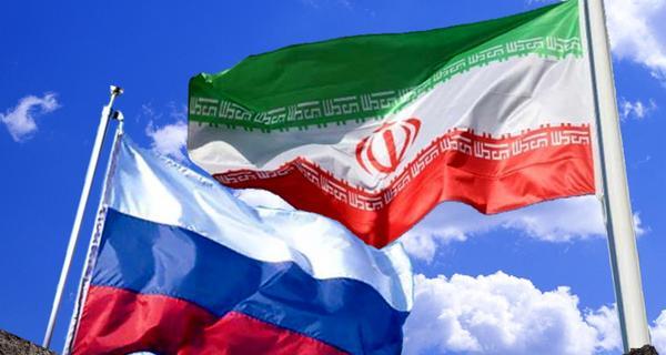 عکس پرچم روسیه و ایران