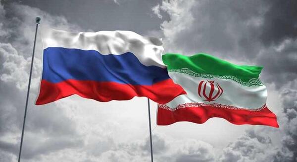 عکس پرچم روسیه و ایران