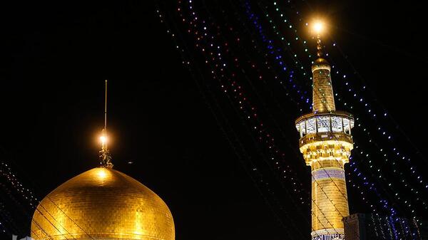 عکس حرم در شب