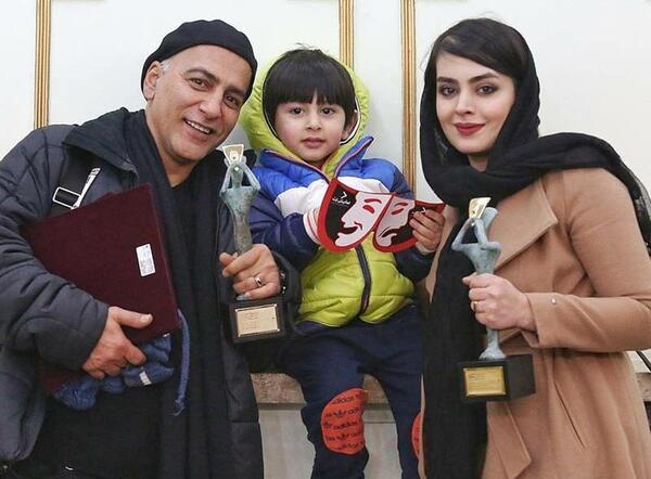 عکسهای حمیدرضا آذرنگ وهمسرش