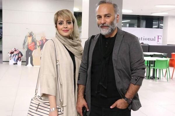 عکسهای حمیدرضا آذرنگ وهمسرش