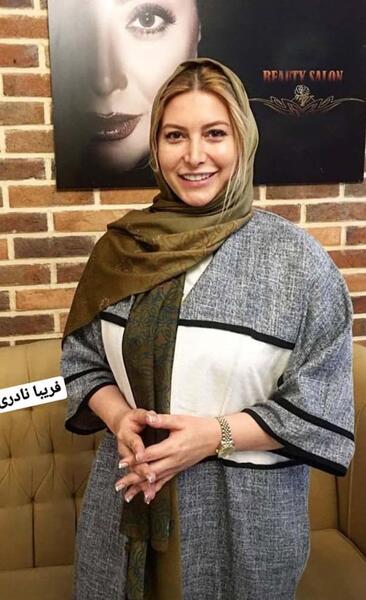 عکس فریبا نادری در سالن زیبایی