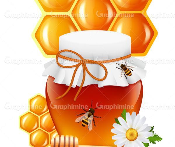 عکس دانلود وکتور ظرف عسل