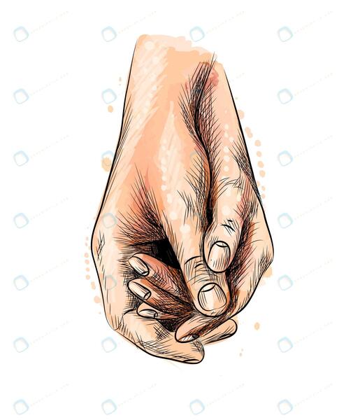 عکس دست دونفره کارتونی