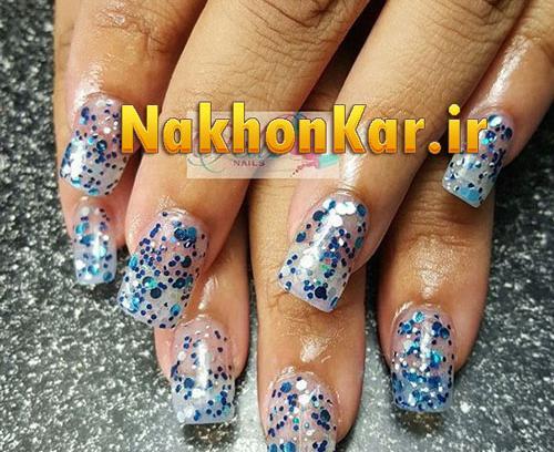 عکس کاشت ناخن آکواریومی