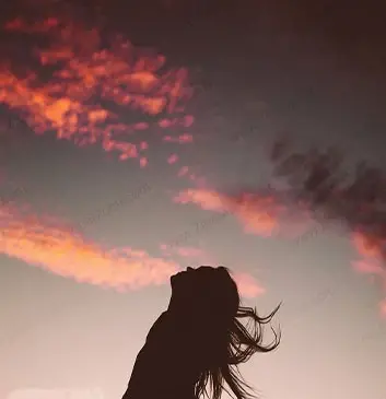عکس دخترونه غروب خورشید