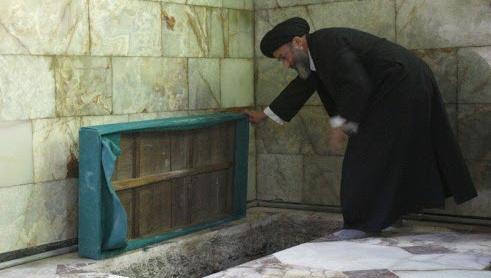 عکس سنگ قبر آیت الله بهجت