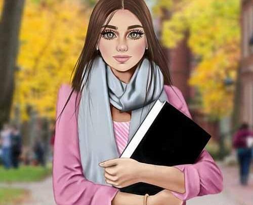 عکس ایستاده دختر برای پروفایل