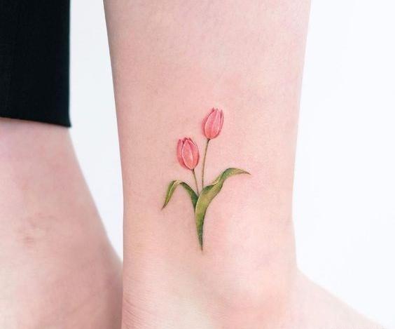 عکس تاتو غنچه