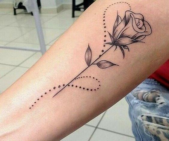 عکس تاتو غنچه