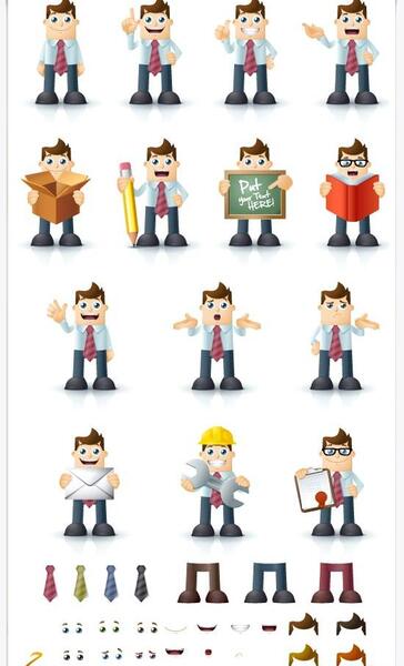عکس وکتور آدمک کارتونی