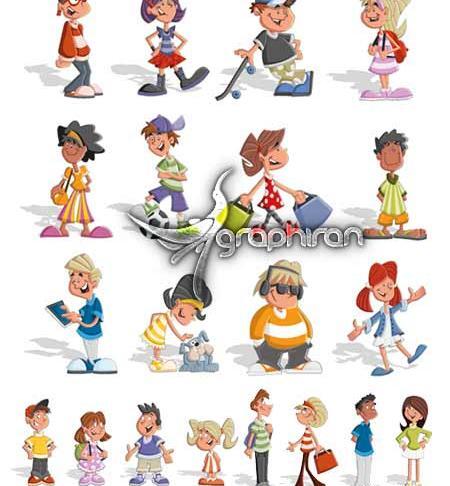عکس وکتور آدمک کارتونی