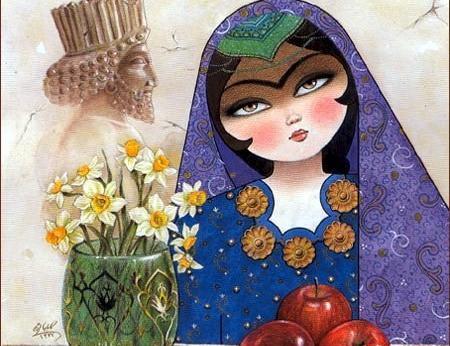 عکس ایده برای نقاشی شب یلدا